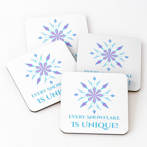 Item preview, Snow Flake illustration and the quote, "Every SnowFlake is Unique!" T-shirt designed and sold by MKTreasures.
