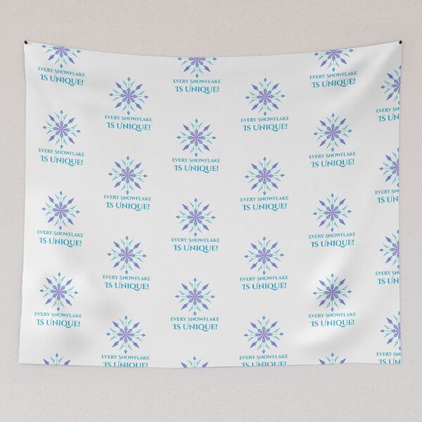 Item preview, Snow Flake illustration and the quote, "Every SnowFlake is Unique!" T-shirt designed and sold by MKTreasures.