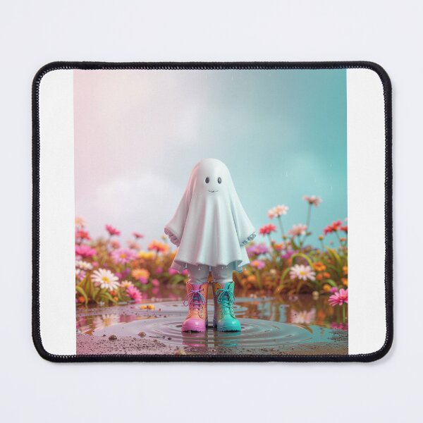Item preview, Cute Ghost in Rain Boots Sticker | Whimsical Cottagecore Ghost Aesthetic designed and sold by vinothmech53.