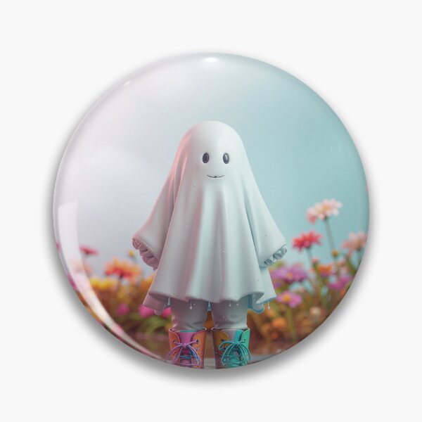Item preview, Cute Ghost in Rain Boots Sticker | Whimsical Cottagecore Ghost Aesthetic designed and sold by vinothmech53.