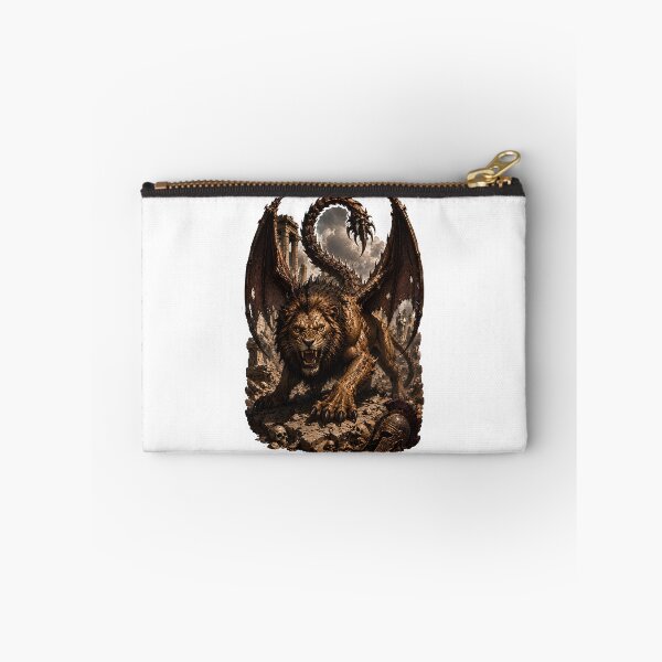 Item preview, Manticore Beast of Greek Mythology  Legendary Winged Monster Art designed and sold by MythwovenShop.