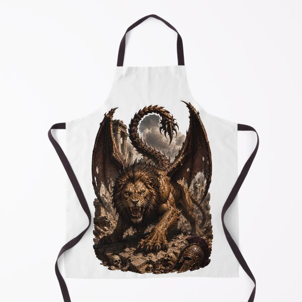 Item preview, Manticore Beast of Greek Mythology Legendary Winged Monster Art designed and sold by MythwovenShop.