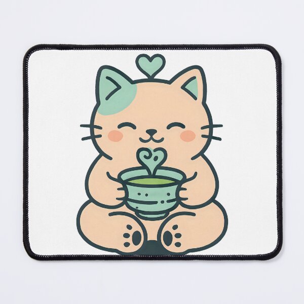 Item preview, Meowcha Matcha Cat Lover Green Tea Drinker designed and sold by MaurizioDesign.