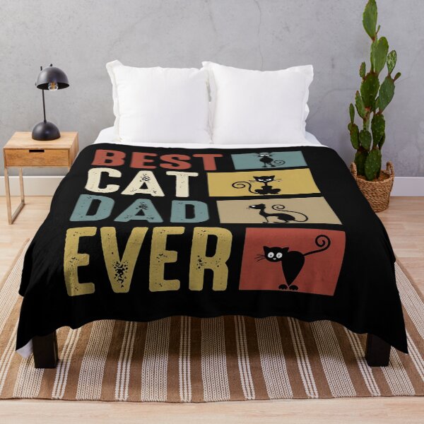 Item preview, Best Cat Dad Ever Retro Feline Lover Gift designed and sold by StranHabesre51.