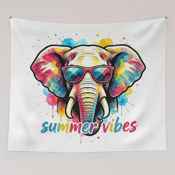 Item preview, "Summer Vibes Elephant" designed and sold by GooniSL.