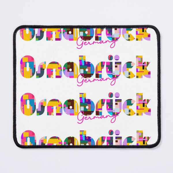 Item preview, Osnabrück, Germany, Vibrant Abstract City Typography Art designed and sold by Wanderful-roads.
