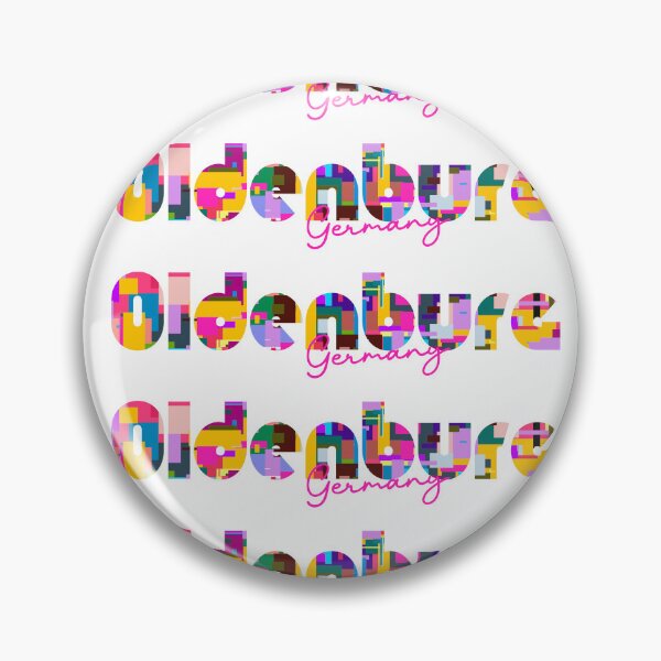Item preview, Oldenburg, Germany, Vibrant Abstract City Typography Art designed and sold by Wanderful-roads.