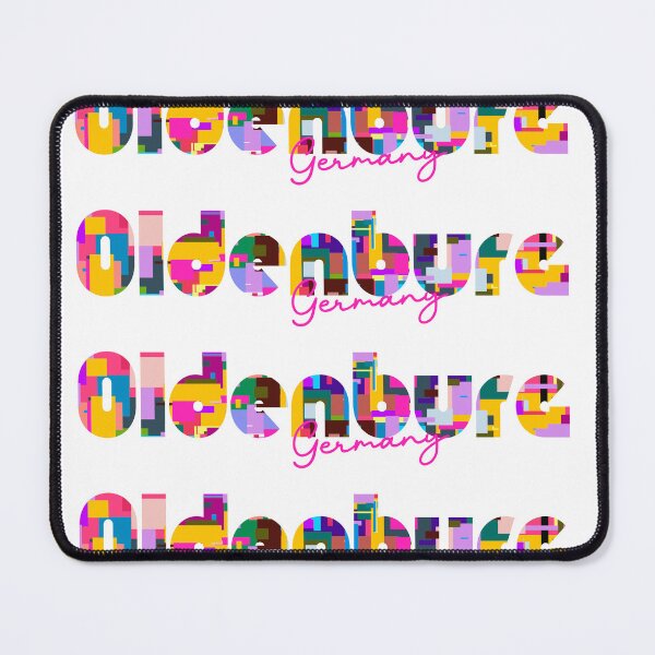 Item preview, Oldenburg, Germany, Vibrant Abstract City Typography Art designed and sold by Wanderful-roads.