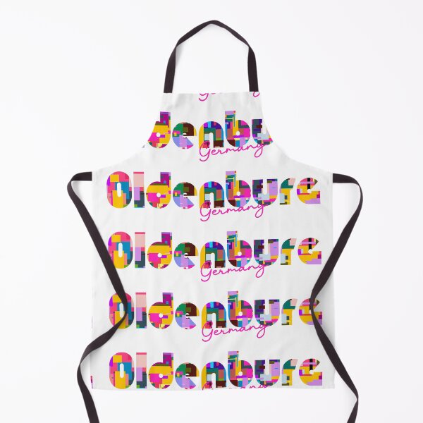 Item preview, Oldenburg, Germany, Vibrant Abstract City Typography Art designed and sold by Wanderful-roads.