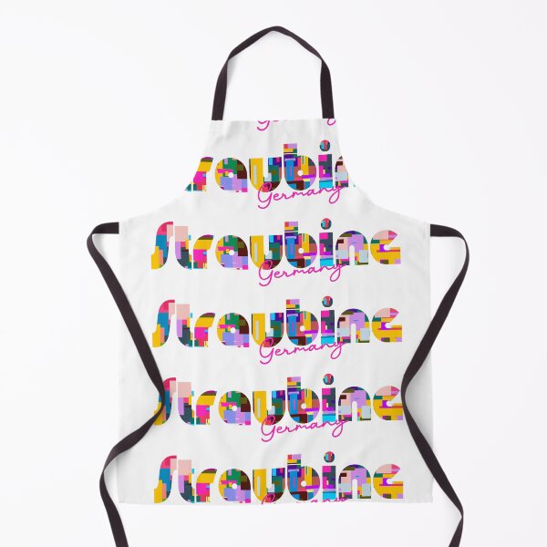 Item preview, Straubing, Germany, Vibrant Abstract City Typography Art designed and sold by Wanderful-roads.
