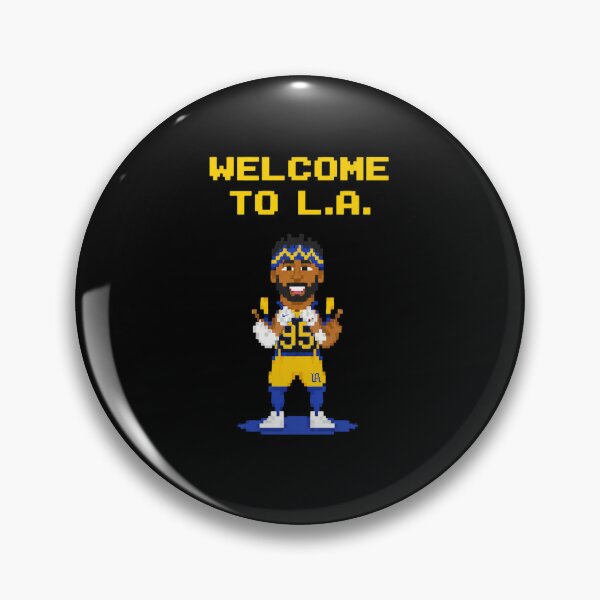 Item preview, Aaron Donald welcome to Los Angeles Rams retro video game designed and sold by PinkiesArts.