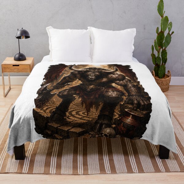Item preview, Minotaur Guardian of the Labyrinth  Greek Mythology Legendary Beast Art designed and sold by MythwovenShop.