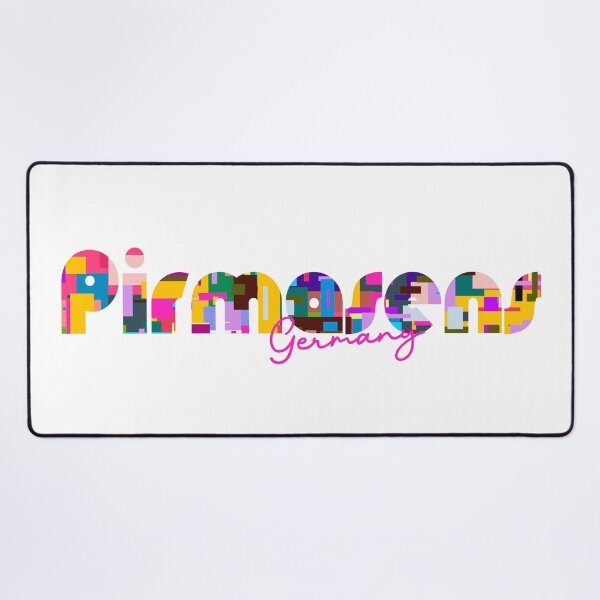 Item preview, Pirmasens, Germany, Vibrant Abstract City Typography Art designed and sold by Wanderful-roads.