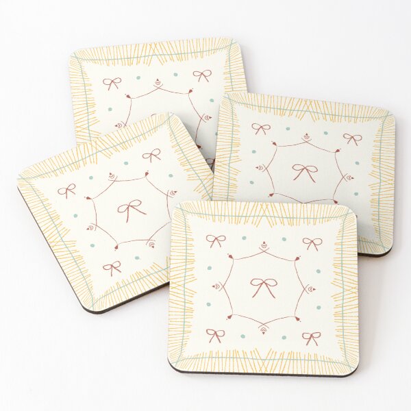 Item preview, ow Ribbon Decorative Pattern — Blue Lemon Studio Original Illustration designed and sold by BluelemonStudio.
