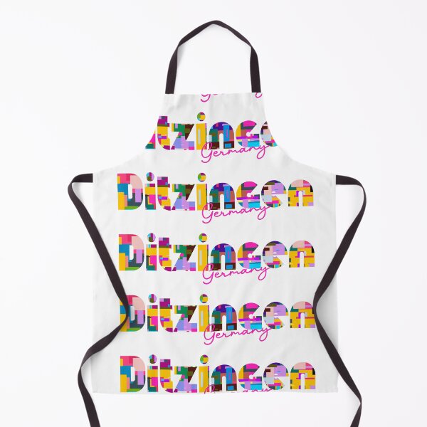 Item preview, Ditzingen, Germany, Vibrant Abstract City Typography Art designed and sold by Wanderful-roads.