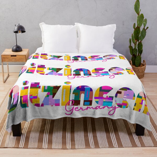 Item preview, Ditzingen, Germany, Vibrant Abstract City Typography Art designed and sold by Wanderful-roads.