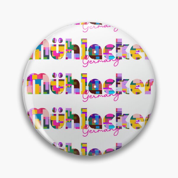 Item preview, Mühlacker, Germany, Vibrant Abstract City Typography Art designed and sold by Wanderful-roads.