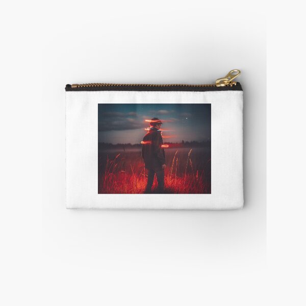 Item preview, Neon Drift Dreamscape Sticker | Cyberpunk Light Trail Aesthetic Art designed and sold by vinothmech53.
