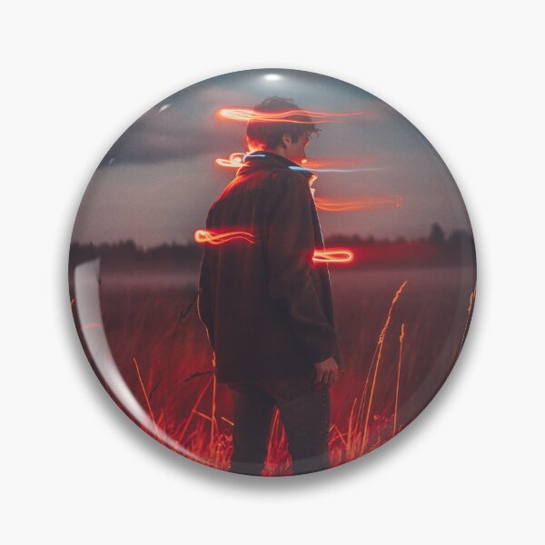 Item preview, Neon Drift Dreamscape Sticker | Cyberpunk Light Trail Aesthetic Art designed and sold by vinothmech53.