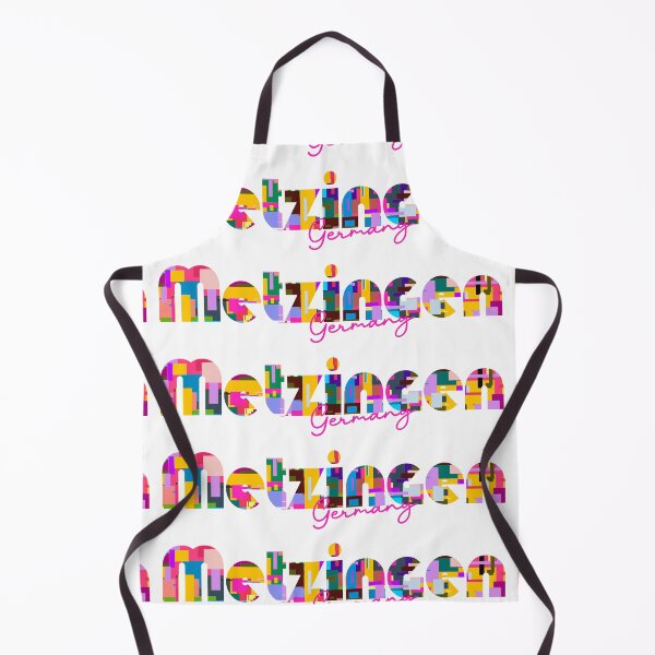 Item preview, Metzingen, Germany, Vibrant Abstract City Typography Art designed and sold by Wanderful-roads.