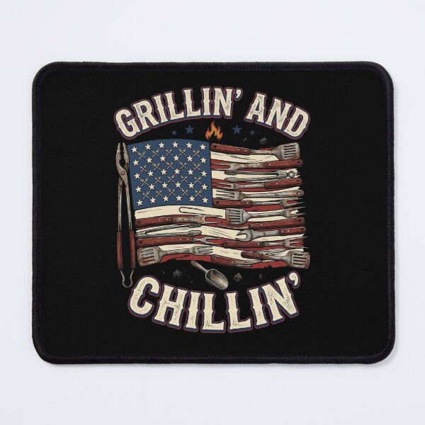 Item preview, Chillin' And Grillin BBQ Shirt, Funny Cookout Tee, Grill Master Gift designed and sold by ChockletBoy.