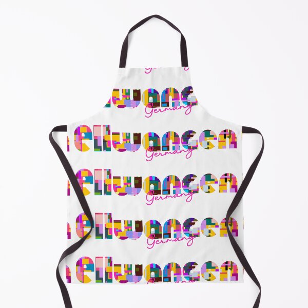 Item preview, Ellwangen, Germany, Vibrant Abstract City Typography Art designed and sold by Wanderful-roads.