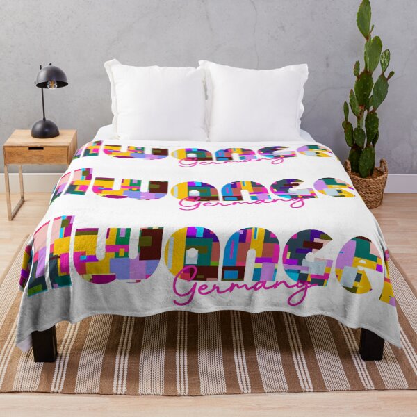 Item preview, Ellwangen, Germany, Vibrant Abstract City Typography Art designed and sold by Wanderful-roads.