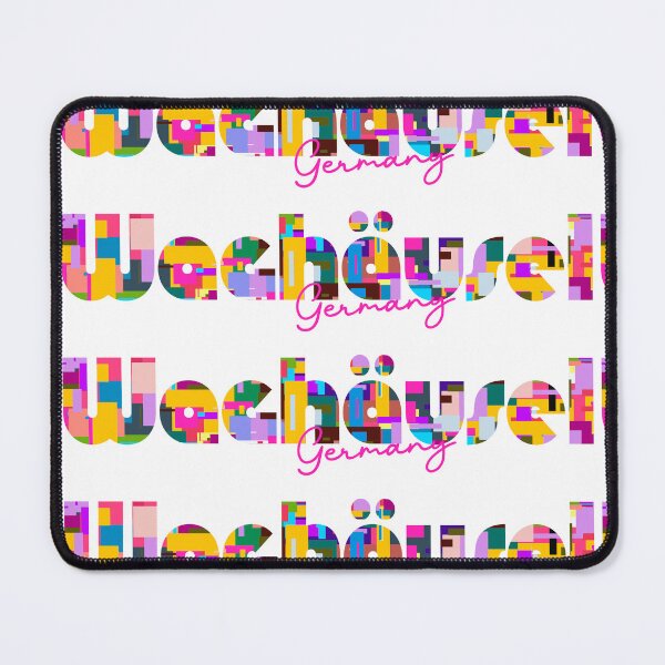 Item preview, Waghäusel, Germany, Vibrant Abstract City Typography Art designed and sold by Wanderful-roads.
