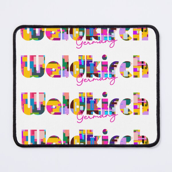 Item preview, Waldkirch, Germany, Vibrant Abstract City Typography Art designed and sold by Wanderful-roads.