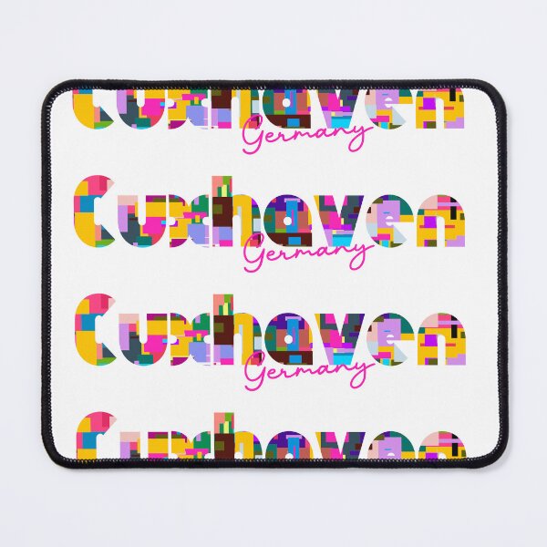Item preview, Cuxhaven, Germany, Vibrant Abstract City Typography Art designed and sold by Wanderful-roads.