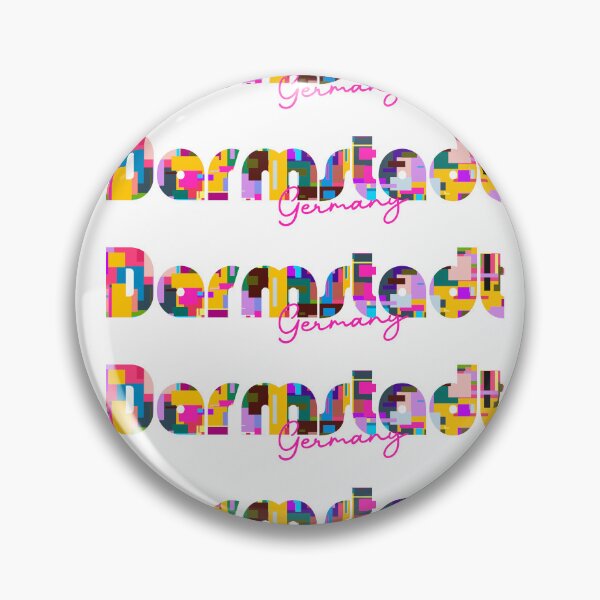 Item preview, Darmstadt, Germany, Vibrant Abstract City Typography Art designed and sold by Wanderful-roads.