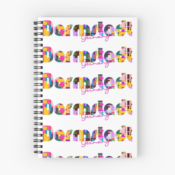Item preview, Darmstadt, Germany, Vibrant Abstract City Typography Art designed and sold by Wanderful-roads.