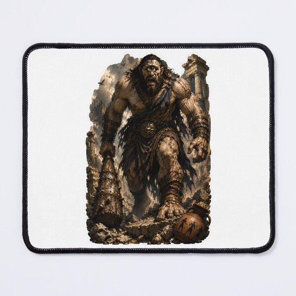 Item preview, Cyclops Giant of Greek Mythology Legendary One-Eyed Titan Art designed and sold by MythwovenShop.