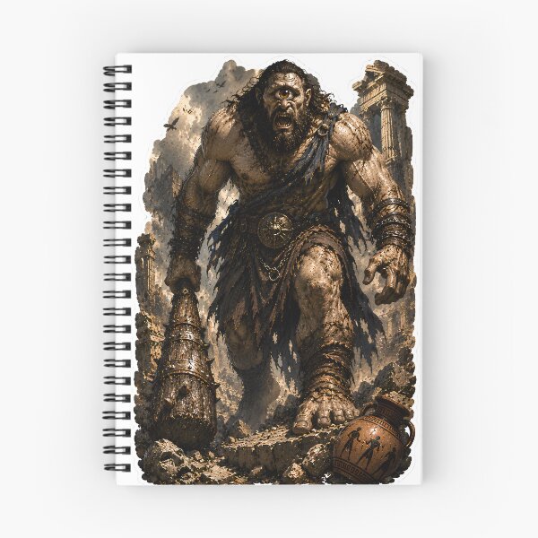 Item preview, Cyclops Giant of Greek Mythology  Legendary One-Eyed Titan Art designed and sold by MythwovenShop.