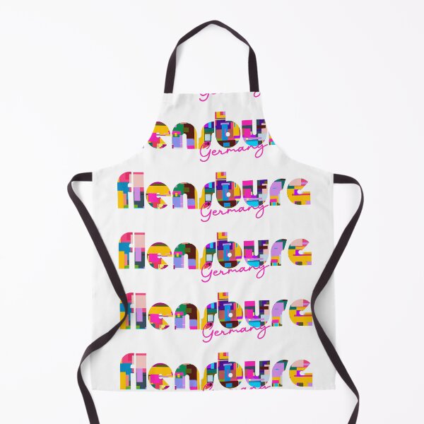 Item preview, Flensburg, Germany, Vibrant Abstract City Typography Art designed and sold by Wanderful-roads.