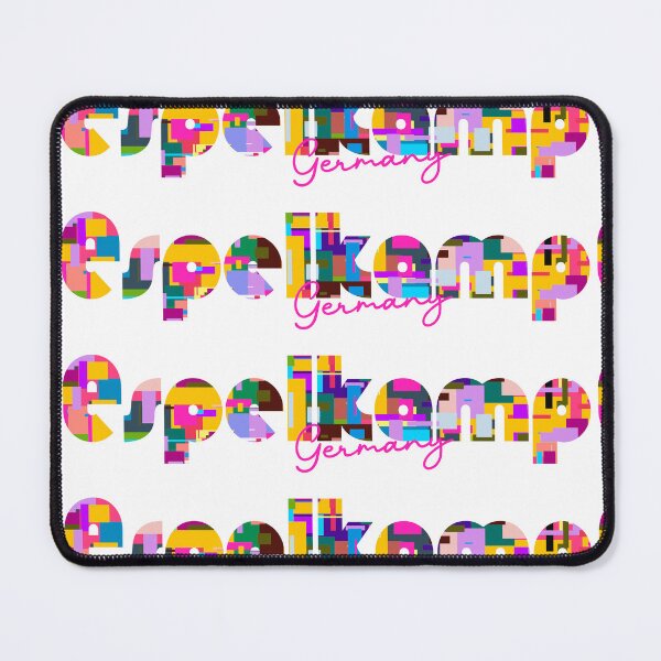 Item preview, Espelkamp, Germany, Vibrant Abstract City Typography Art designed and sold by Wanderful-roads.