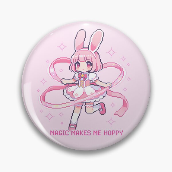 Item preview, Magic Makes Me Hoppy - Cute Pixel Art Magical Girl designed and sold by PotionPixelArt.