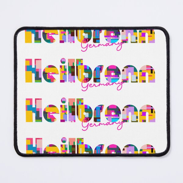 Item preview, Heilbronn, Germany, Vibrant Abstract City Typography Art designed and sold by Wanderful-roads.