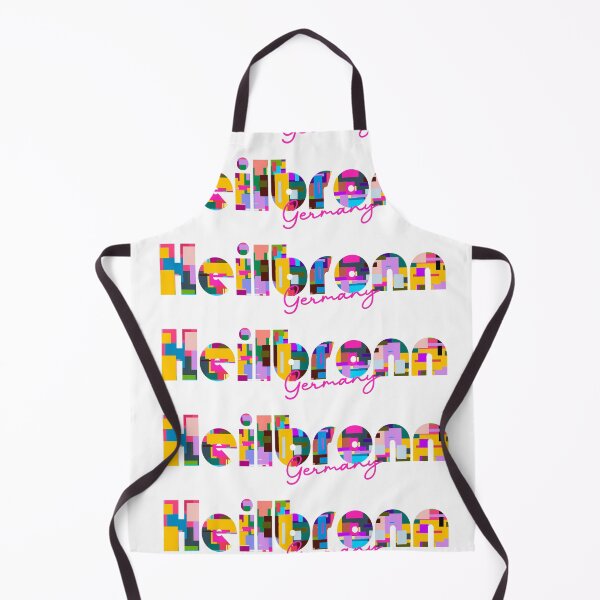 Item preview, Heilbronn, Germany, Vibrant Abstract City Typography Art designed and sold by Wanderful-roads.