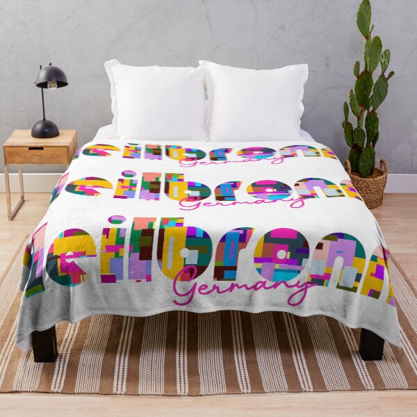 Item preview, Heilbronn, Germany, Vibrant Abstract City Typography Art designed and sold by Wanderful-roads.