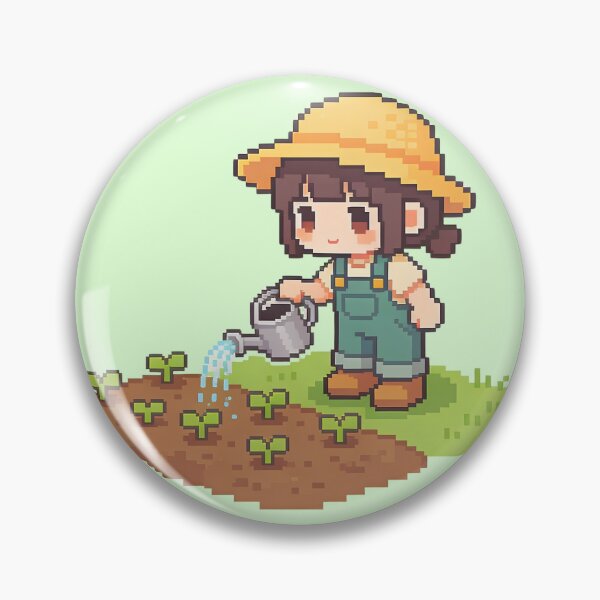 Item preview, Plant Crops Stay Cozy - Cute Pixel Art Gardener designed and sold by PotionPixelArt.
