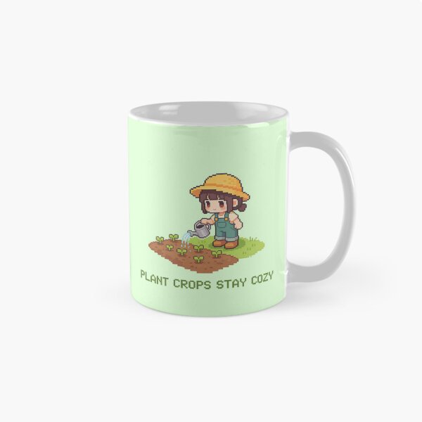 Item preview, Plant Crops Stay Cozy - Cute Pixel Art Gardener designed and sold by PotionPixelArt.