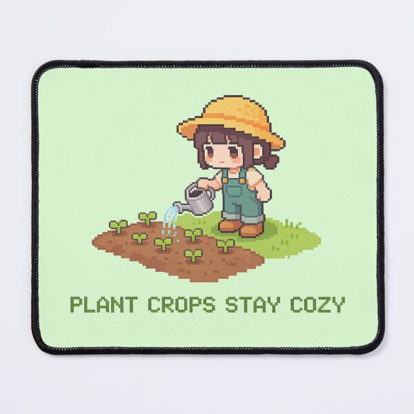 Item preview, Plant Crops Stay Cozy - Cute Pixel Art Gardener designed and sold by PotionPixelArt.