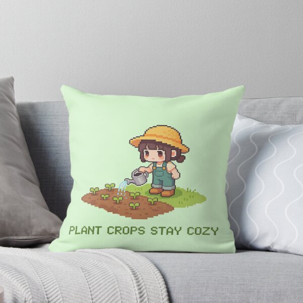 Item preview, Plant Crops Stay Cozy - Cute Pixel Art Gardener designed and sold by PotionPixelArt.