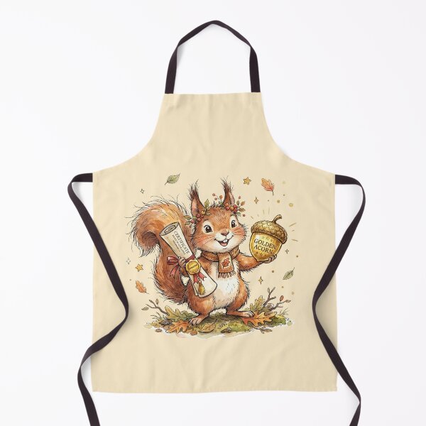 Item preview, Cute Watercolor Squirrel with Certificate and Golden Acorn Award designed and sold by BreezifyDesignStudio.