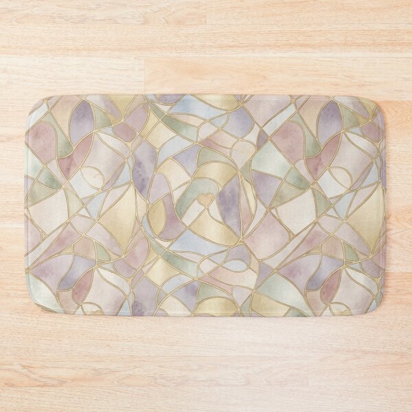 Item preview, Luxury Pastel Mosaic Love Stained Glass Pattern designed and sold by InnerwayStudio.