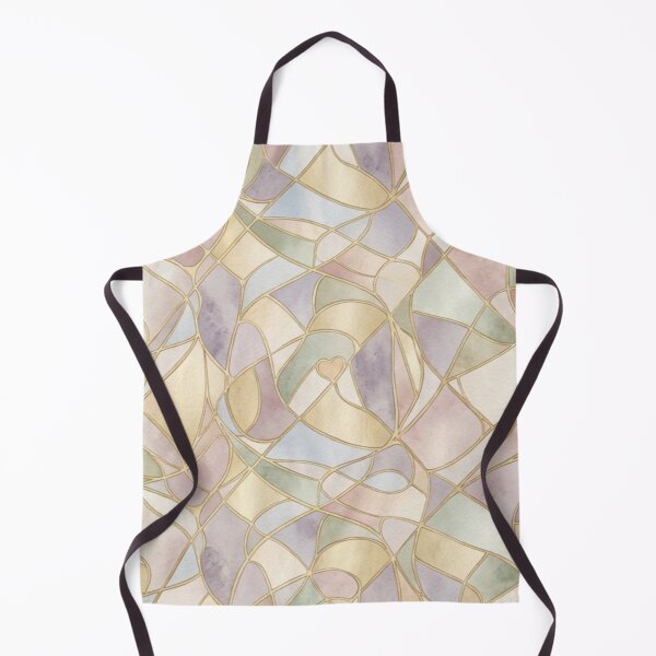 Item preview, Luxury Pastel Mosaic Love Stained Glass Pattern designed and sold by InnerwayStudio.