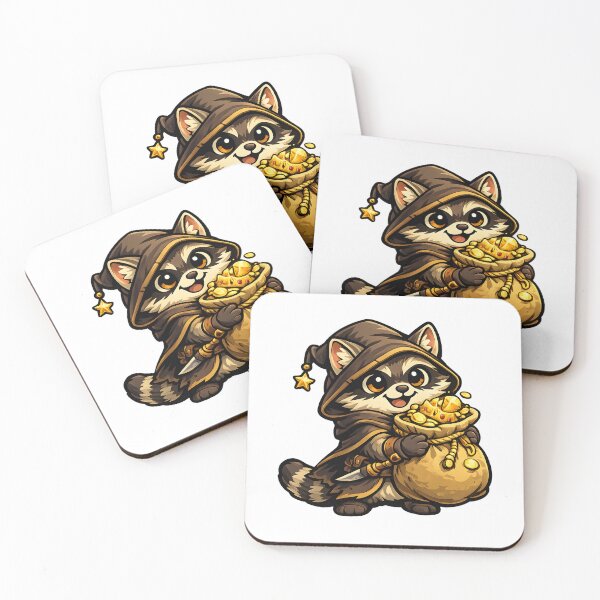 Item preview, Loot Goblin Raccoon | Funny RPG Treasure Hunter designed and sold by Byte Bark.