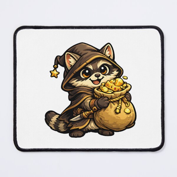 Item preview, Loot Goblin Raccoon | Funny RPG Treasure Hunter designed and sold by Byte Bark.
