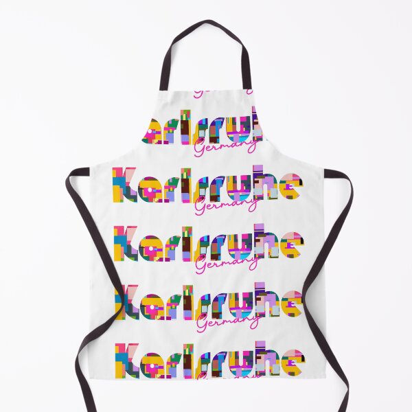 Item preview, Karlsruhe, Germany, Vibrant Abstract City Typography Art designed and sold by Wanderful-roads.